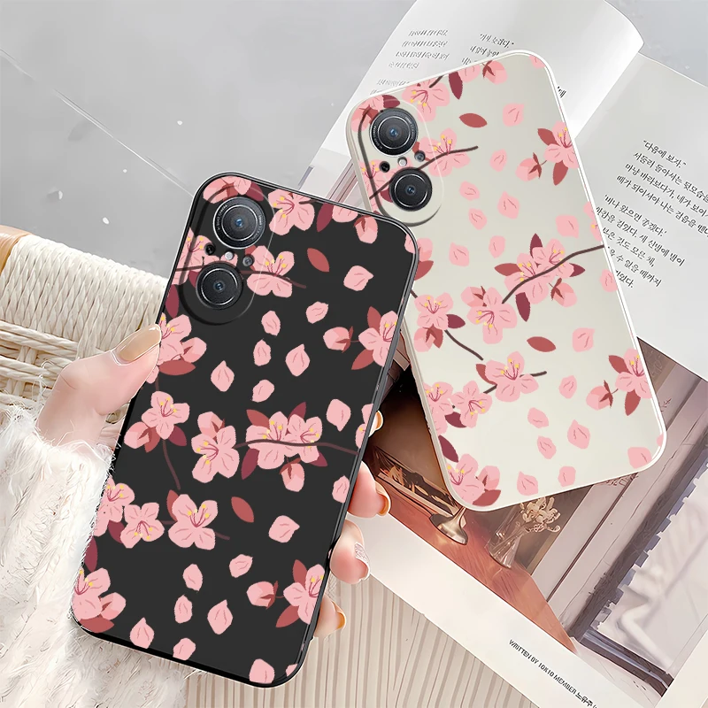 حافظة لهاتف هواوي نوفا 9 6 SE 8i 7i 5T 4e 3i P40 Lite P30 Pro P20 Y7A Y7P Y7 Y9S Y9 Prime 2019 غطاء زهرة غير لامع من السيليكون #3