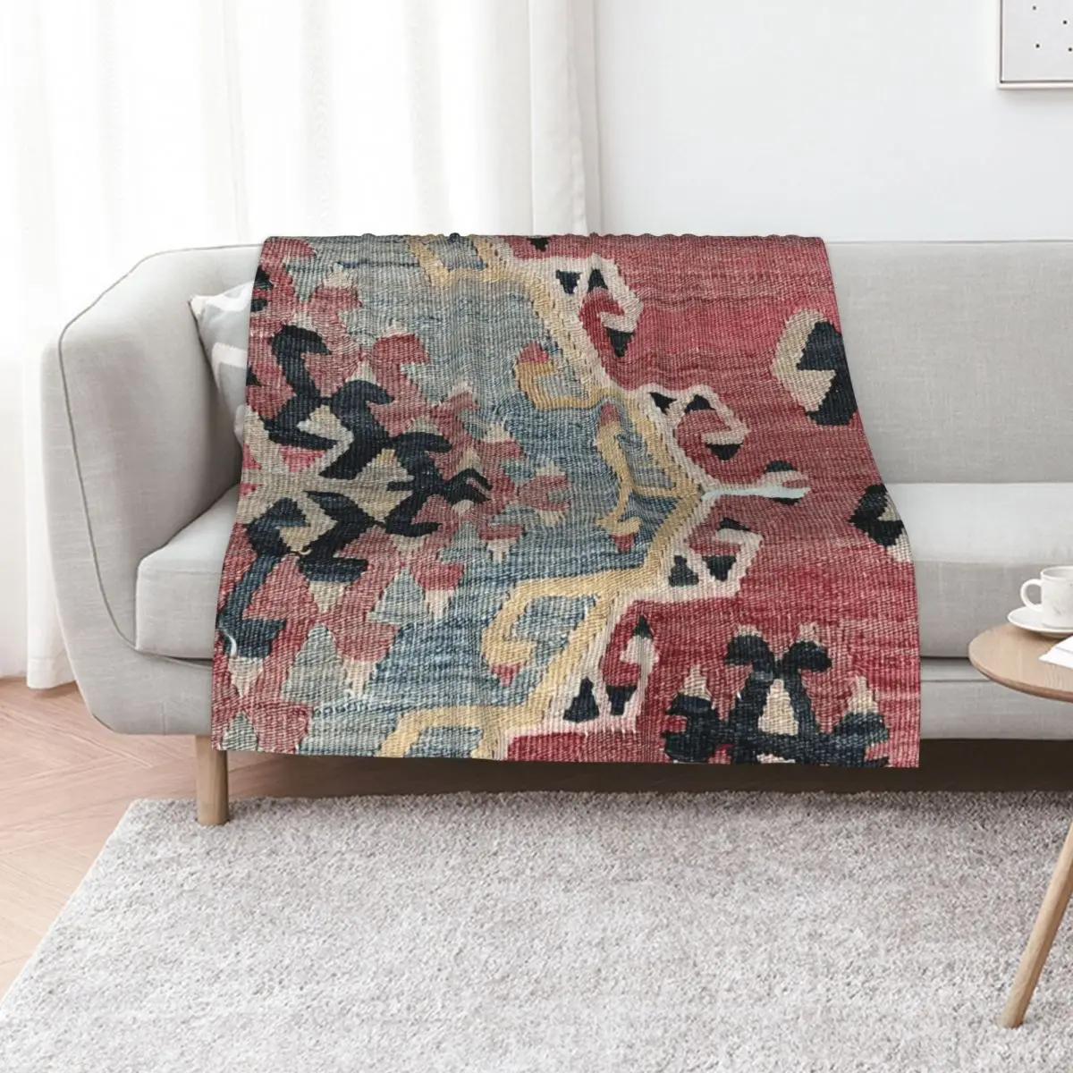 Bohemian Kilim, Navaho Weave, Woven Textile, Persian Carpet Throw Blanket Beach decorative Plush Sofa Blankets