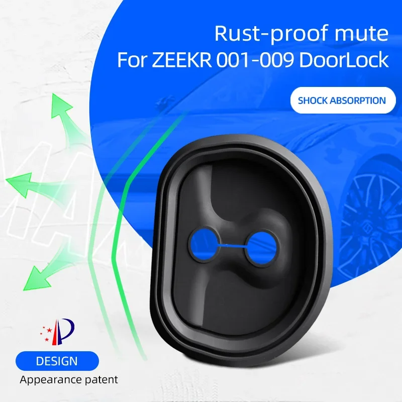 

4pcs/set Car Silicone Reduce Noise Door Lock Cover Latches Stopper Buckle Protection Case For ZEEKR 001 009 Interior Accessories