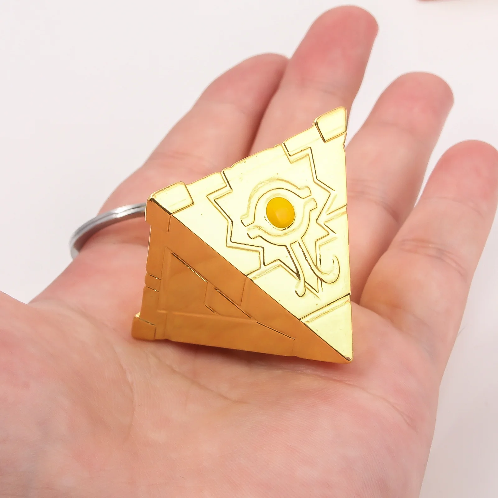 Game Periphery 3D Millennium Building Blocks Pyramid Pendant Key Chain Necklace Men Women Keyring  Necklace Cosplay Jewelry Gift