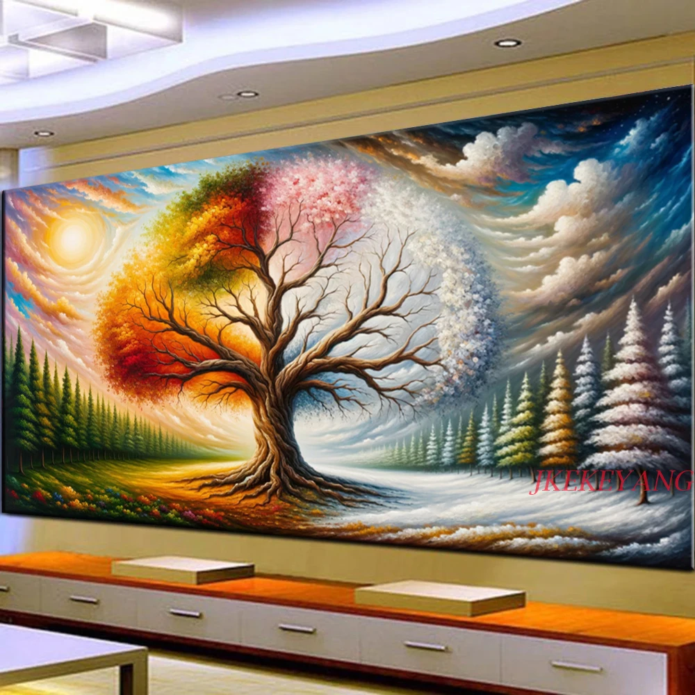 DIY Diamond Painting Cross Stitch Kit Tree of Life Full Drills Diamond Mosaic New Collection 2024 Home Decor Gift