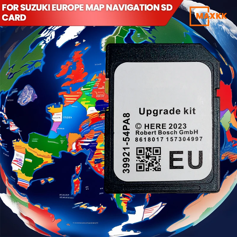 2023 For Navigation Map SD Card UK+Europe Car Suzuki SD Card Satellite Navigation SD Card 32GB GPS Map SD Card Navigation Map