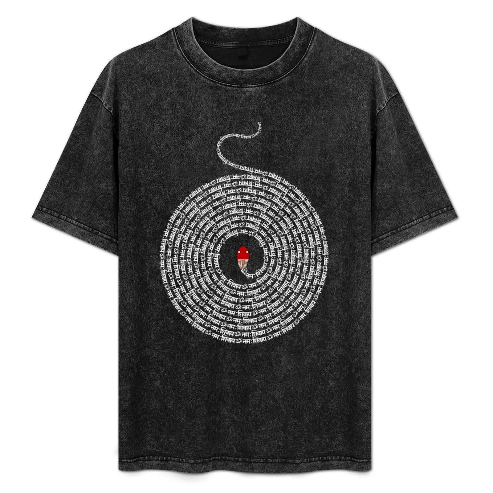 Om Namah Shivaya x108 Mala - Kundalini - White on Black T-Shirt essential t shirt Louboutins Men's t-shirt