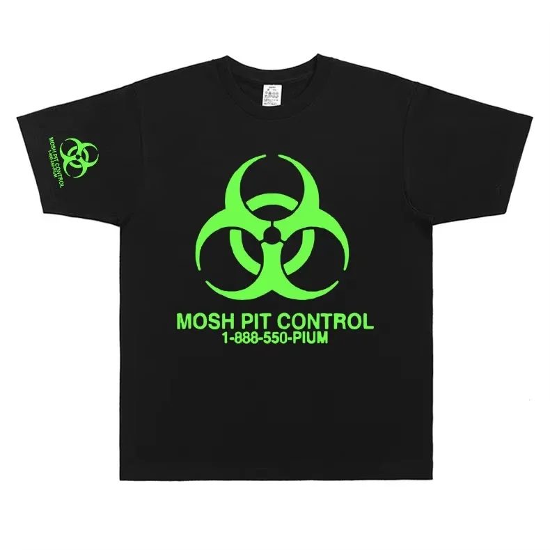 

2025 Homixide Gang Mosh Pit Control Playboi Carti Opium Merch Tshirt HXG T-shirts Men Women Hip Hop Oversized Cotton