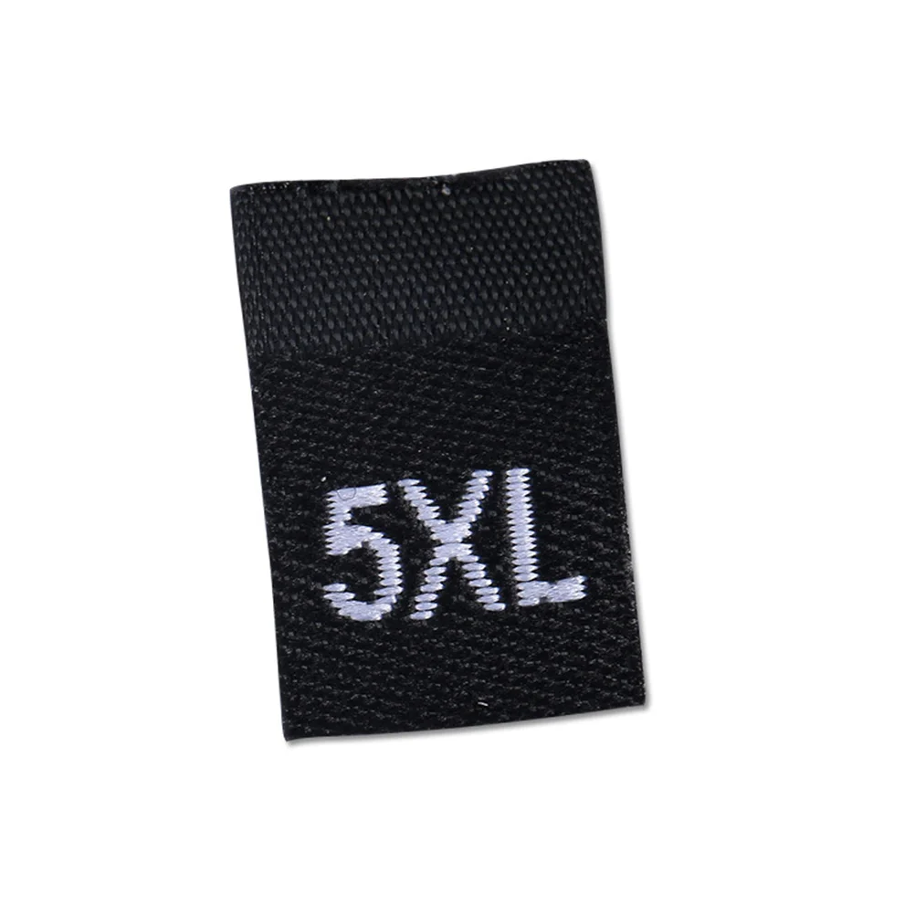 500 PCS Clothing Size Label Removable Clothes Labels Tags Folded Sticker Fabric