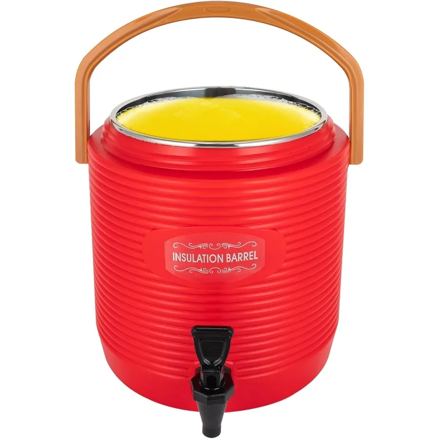 

Insulated Beverage Dispenser 3 Gallon Ice and Hot Drink Dispenser with Stainless Steel Interior and Spigot Portable Hot Water D