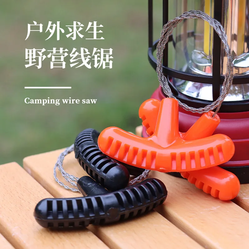 

Мини-пила для кемпинга с ручкой из полипропилена, проволочная пила из нержавеющей стали для выживания, для резки проволоки и травы