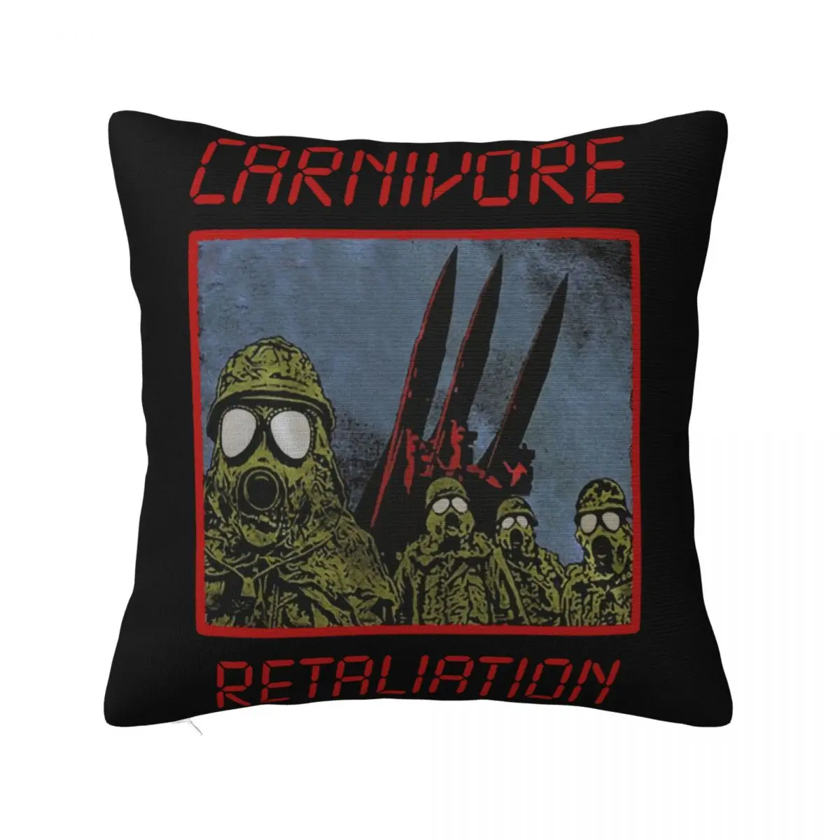 Carnivore Retaliation Thrash Metal Type O Negative Black Sizes S To 7Xl Pillow Case