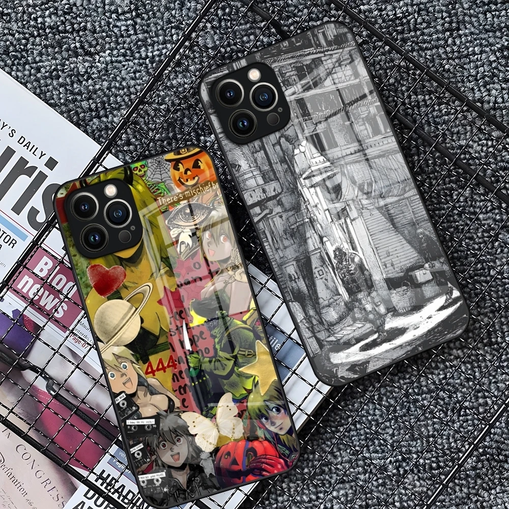 Dorohedoro Art Phone Case for iPhone 15 14 Pro 11 13 12 Mini XS XR Max 6 8 7 Plus SE Glass luxury Design Cove