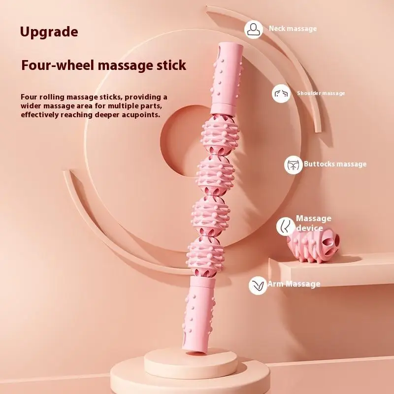 عصا تدليك من البلاستيك، أسطوانة فآسيا لليوجا، استرخاء العضلات العميقة، التدريب الشخصي واللياقة البدنية