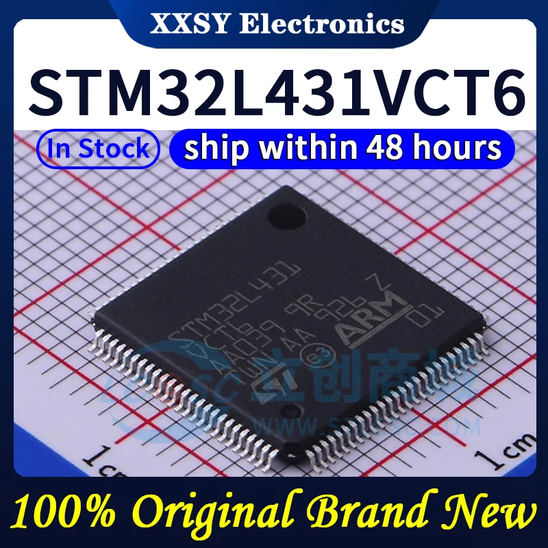 Alta Qualidade Original STM32L431RCT6 STM32L431CCT6 STM32L431CBT6 STM32L431CCU6 STM32L431VCT6, 100% Novo