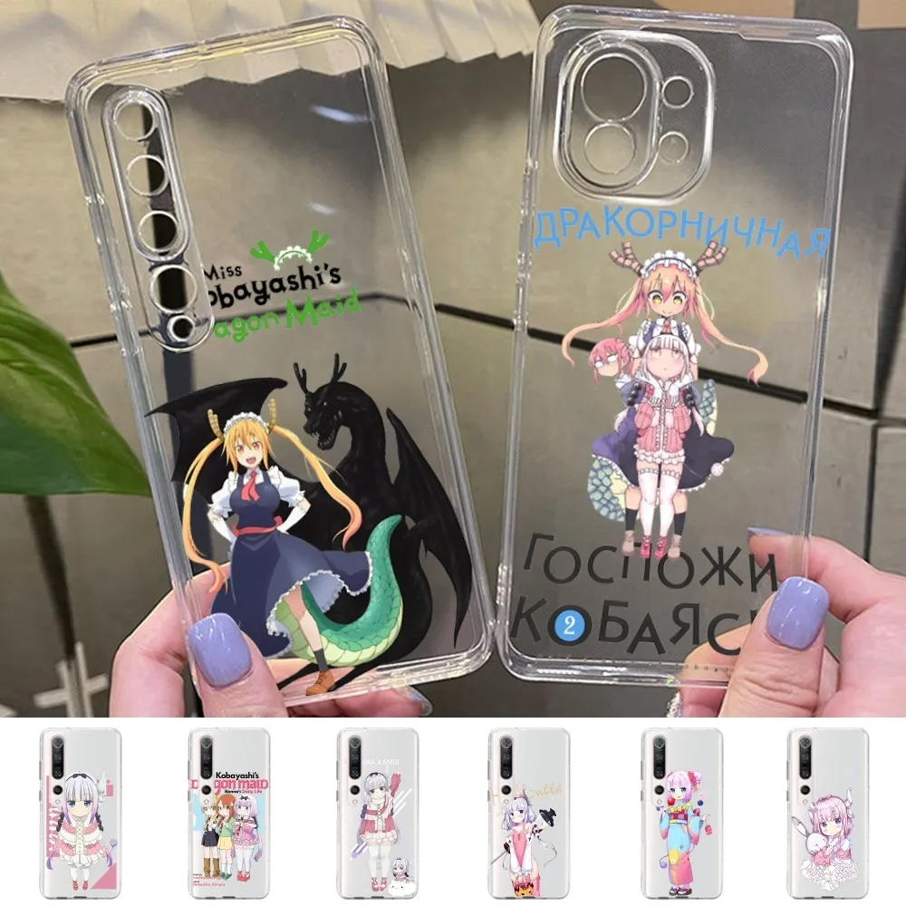 Miss Kobayashi's Dragon Maid Phone Case For Samsung S 20 21 22 23 for Redmi Note7 8 9 10 for Huawei P20 30 40 Clear Case