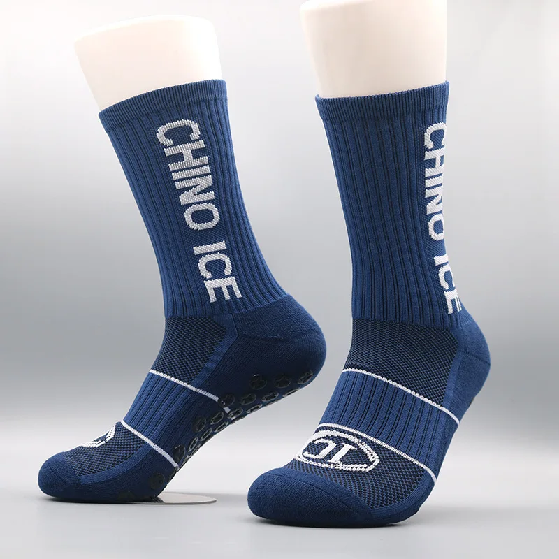 2023 New ANTI SLIP Football Socks Mid Calf Non Slip Soccer Cycling Sports Socks For Men Breathable Women Running Socks