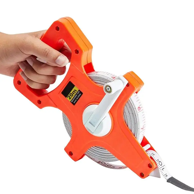 Régua Métrica e Imperial Retrátil Régua Gadget para Trabalhar Madeira Medição de Profundidade Carretel Aberto 20 m 30m