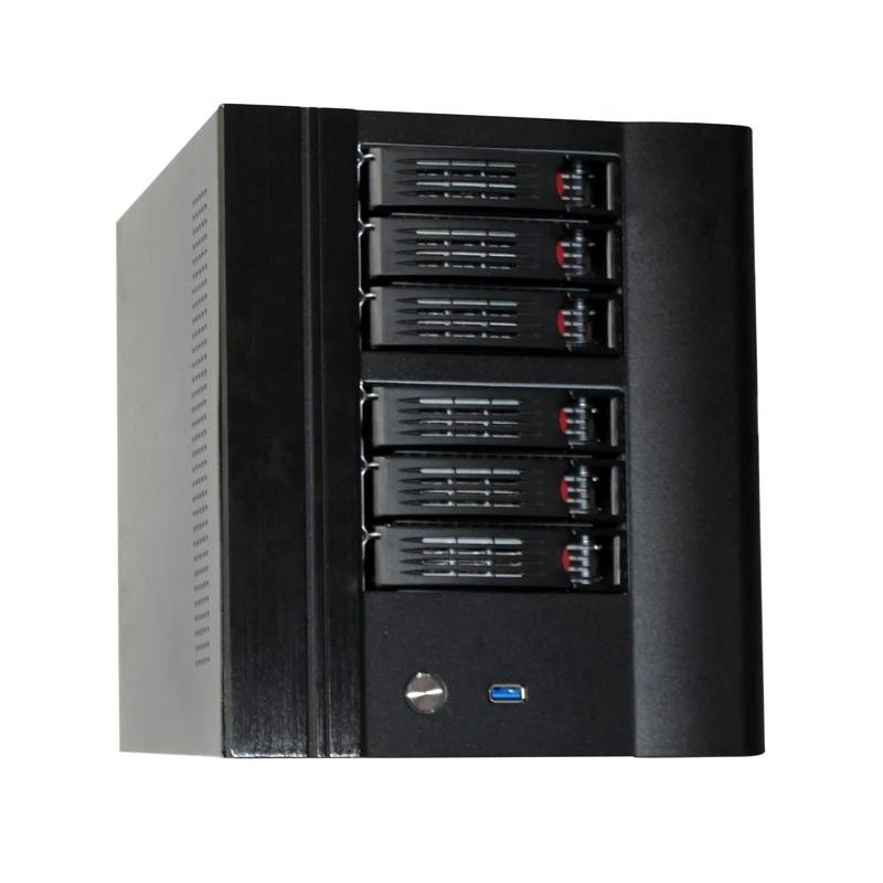 Wysokiej jakości NAS 6 bay obudowa serwera z RAM, SSD, CPU, płyta główna w magazynie