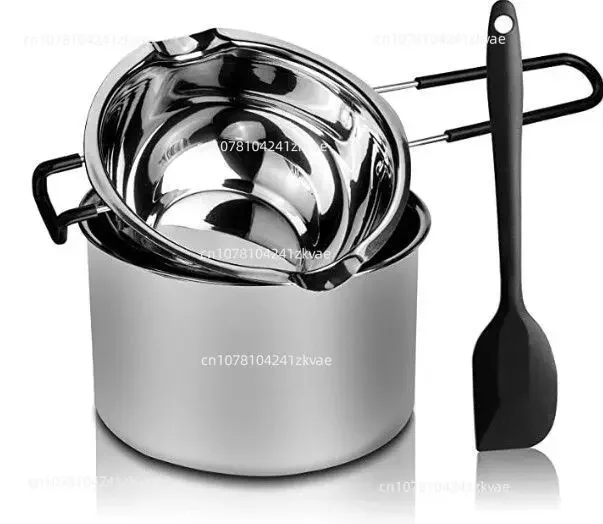 Diy Aromatherapy Candle Tool Large Inner Cooking Pan 1 600 Ml Large Outer Pot 1600 Ml Soft Scraping Wax Spatula