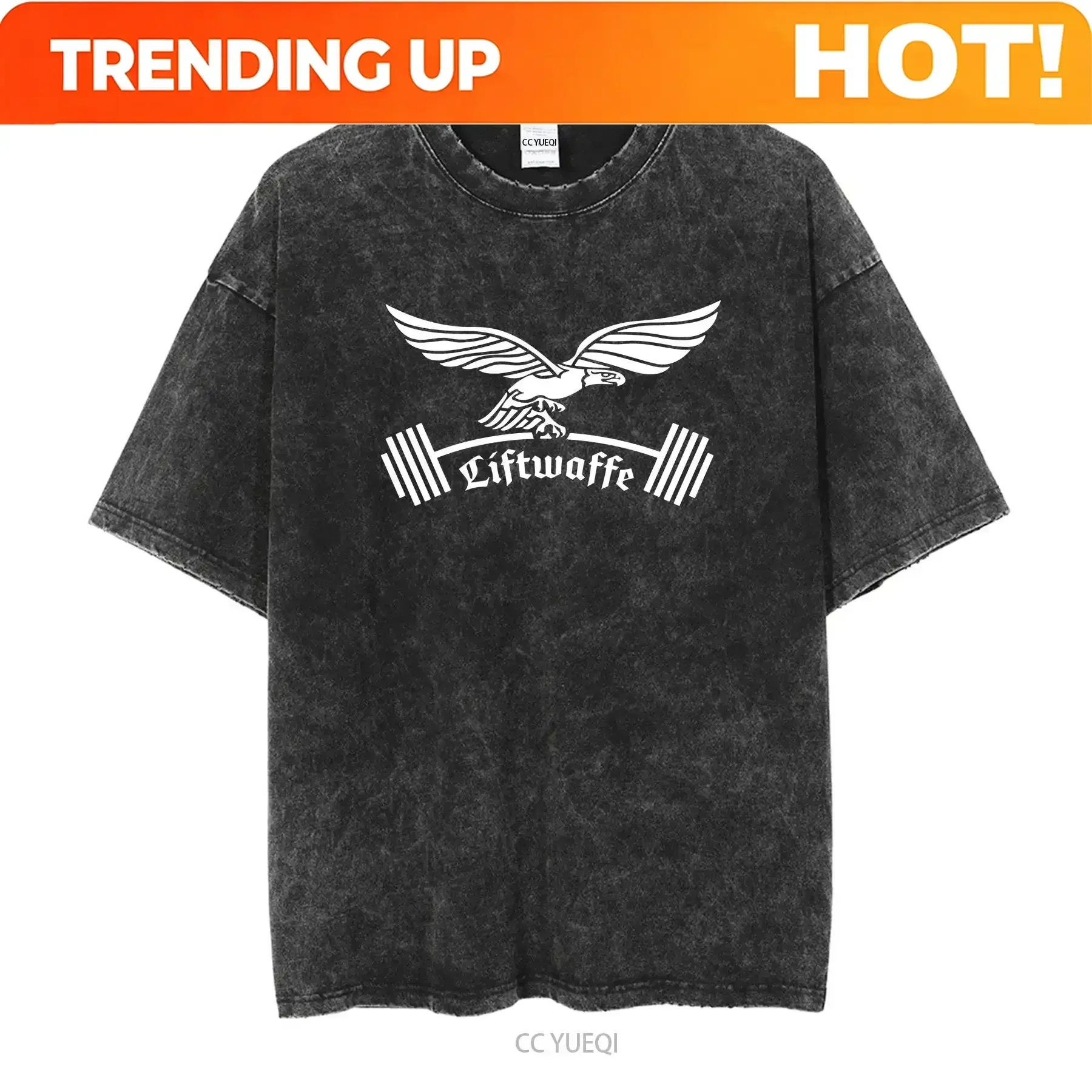 Customization Shirt WW2 German Liftwaffe Luftwaffe Funny Workout Gym Military Weight Lifter T Shirt Long Or Short Sleeves Vintag
