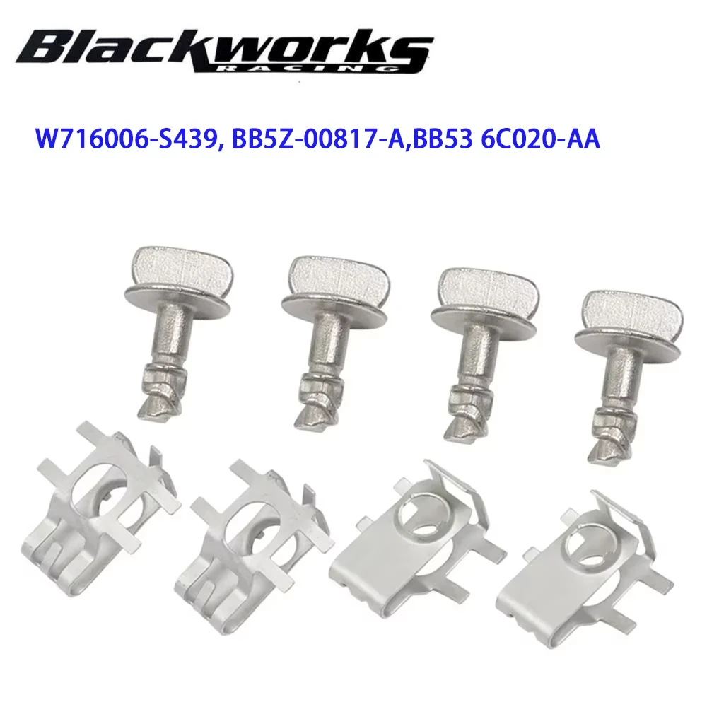 W716006-S439 BB53 6C020-AA مثبتات غطاء المحرك ودبابيس الإبهام لـ 2011-2014 Ford F150 لسيارة Ford Explorer 2011 و2017