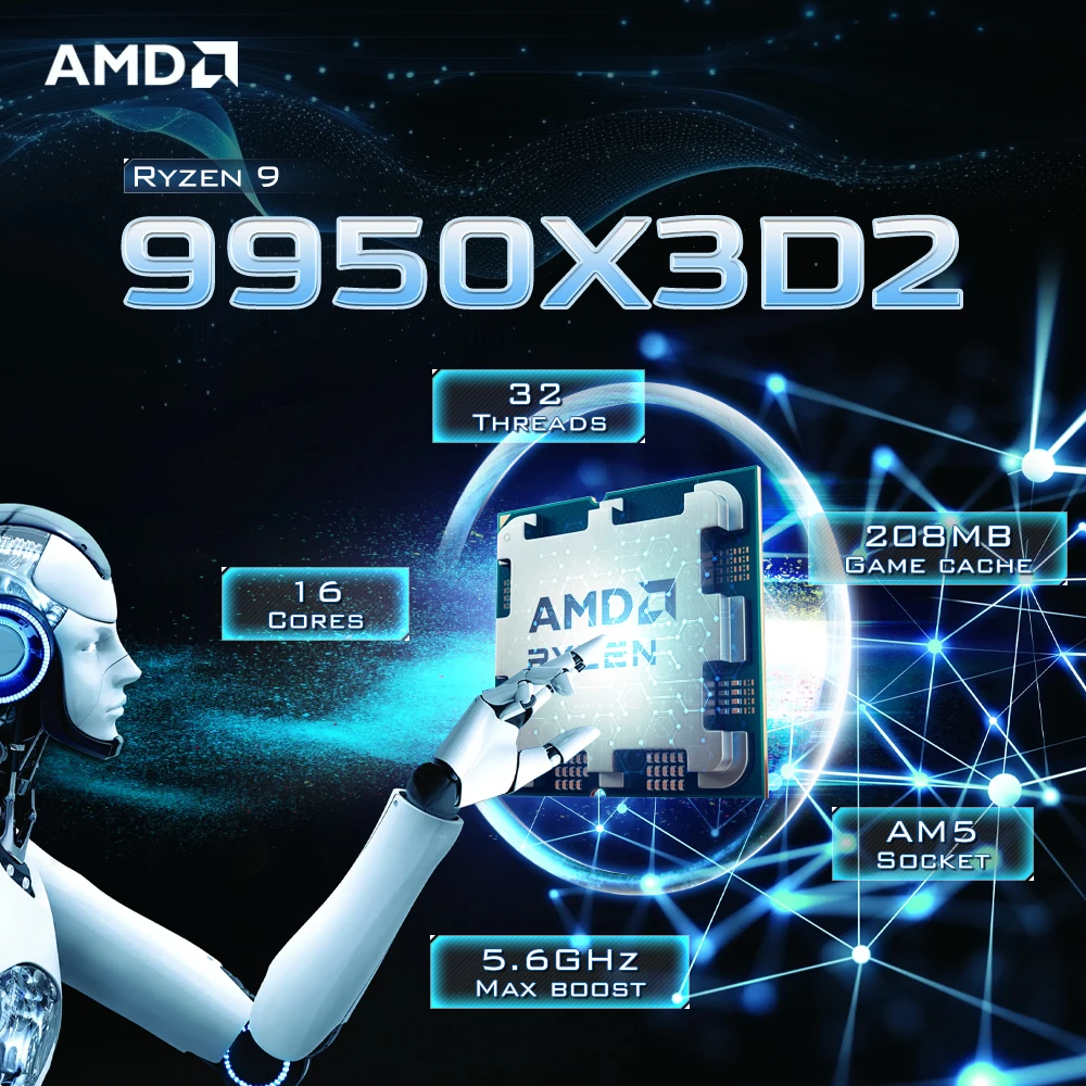 【¥145,894】AMD Ryzen 9 9950X3D2-アリエク特価アラート
