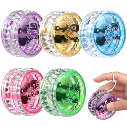 2Pcs Light up YoYo Ball LED Responsive Ball for Kids Birthday Classroom Bag Fillers Carnival Prizes Beginner String Trick Ball