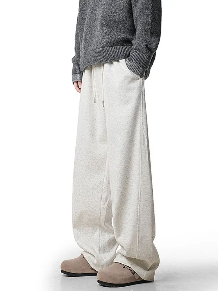 

Мужские повседневные брюки свободного кроя American Sle, длинные брюки на весну-осень, модные брендовые повседневные брюки свободного кроя с прямыми штанинами