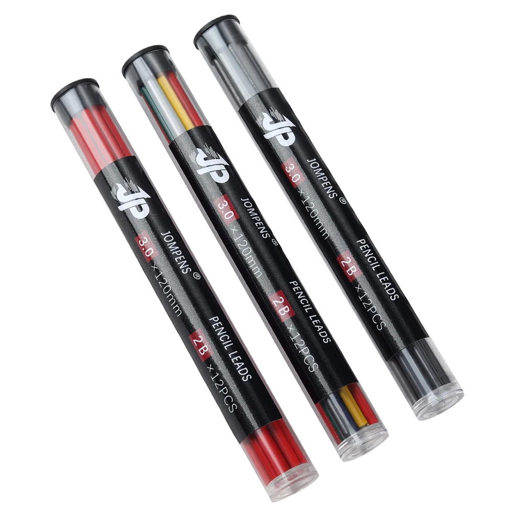 12 Stück/Box, 3,0 mm, mechanische Bleistiftmine, runde Form, 12 Farben, gemischte Mine, zum Skizzieren, Malen, Schreiben, für Schule, Büro, Schreibwaren. – Detail 7