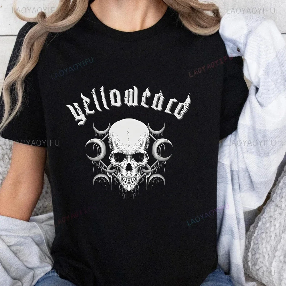 Vintage Rock Band Yellowcard Estampado Camisetas Tops Yellowcard Tendencia Camisas Unisex Estampado Camisetas Grandes