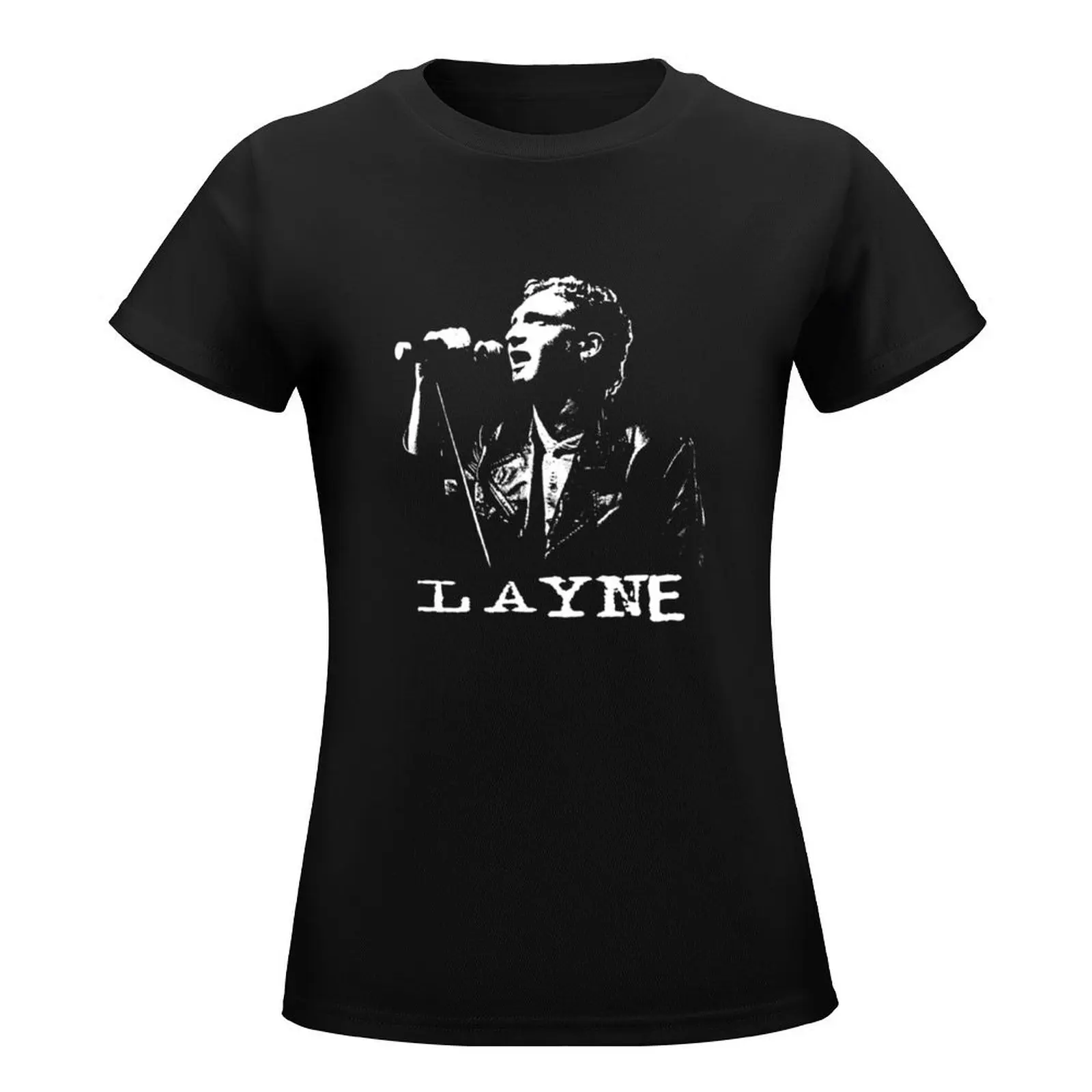 Layne - in White Stencil-1 Essential Copy T-Shirt new edition kawaii clothes Summer Women's clothing