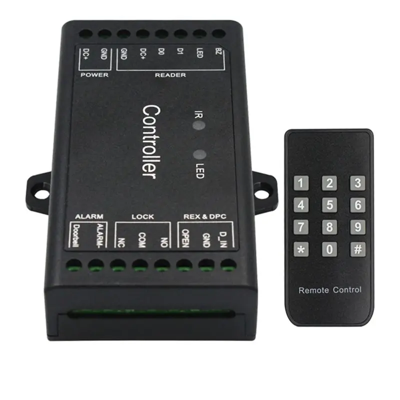 ABZZ-2X TUYA Wifi Controller Single Door Remote Control Access Control Board Panel 12V Wiegand 26-44 Bits Input 1000 User