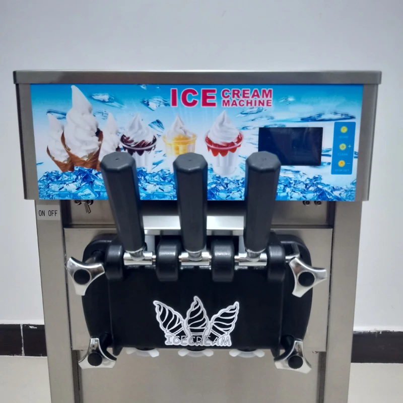 Máquina automática comercial de alta gama para hacer helados suaves de 1200W