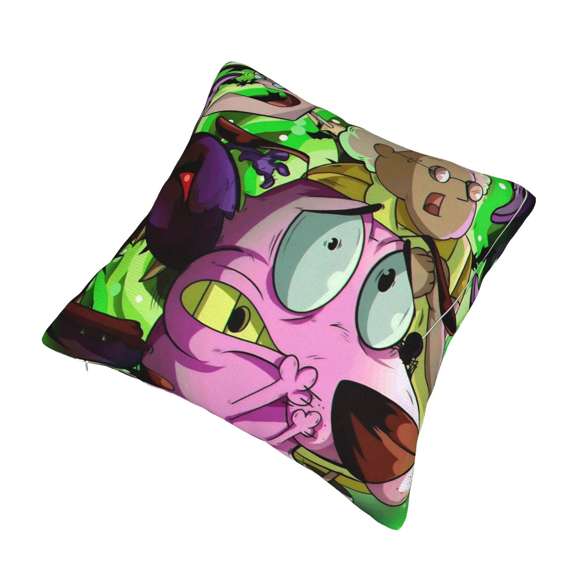 Decorative Pillow Covers Courage the Cowardly Dog-D Merch Home  Pillow Case Cover Zipper Multi-Size