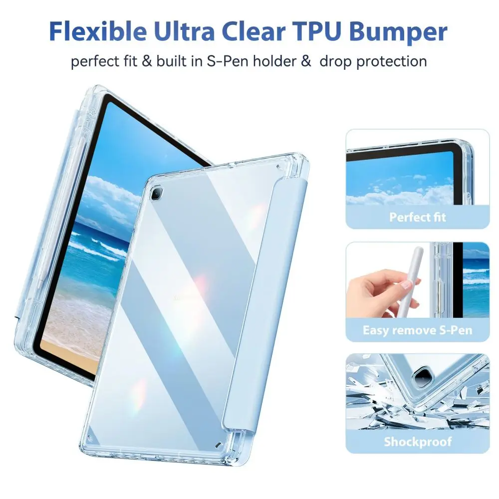 Voor Samsung Galaxy Tab Case voor Galaxy Tab S6 Lite 10.4 inch Case voor Tab S7 S8 11 inch S7 Plus S7 FE S8 Plus 12.4 inch Cover