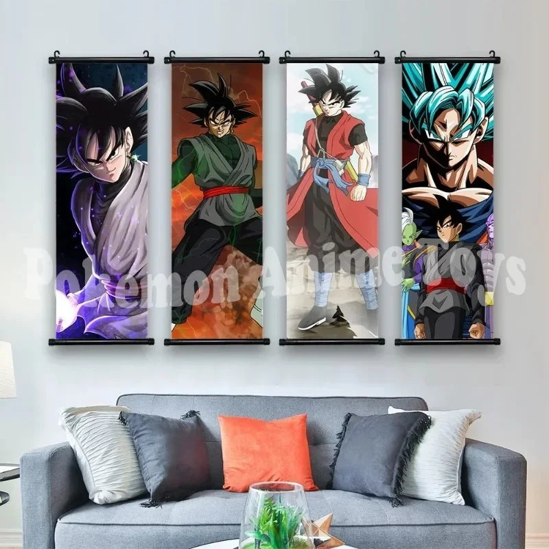 Dragon Ball Anime Poster Home Decor Kakarotto Painting Trunks Wall Art Bardock Hanging Scrolls Picture Zarbon Son Goku Wallpaper