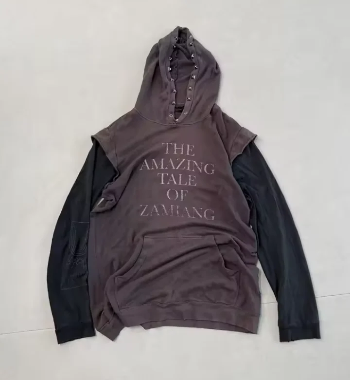 Under 06ss Rivet Fake Two Piece Long Sleeve The Amazing Tale of Zamiang