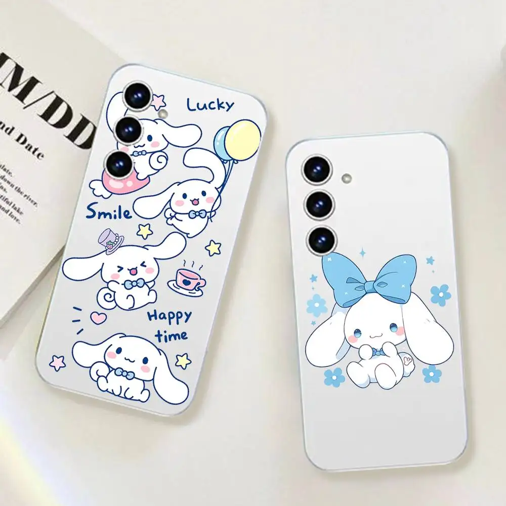 

Cute Cartoon C-Cinnamoroll Phone Case For Samsung Galaxy Transparent Cover A52 A12 A51 S21 Edge S22ULTRA S23 S24 S20LITE Plus Ul