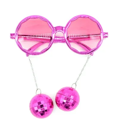 Funny Glasses Retro Disco Ball Bachelorette Party Glasses Photo Props Pendant Girls Happy Bachelorette Hen Party Glasses