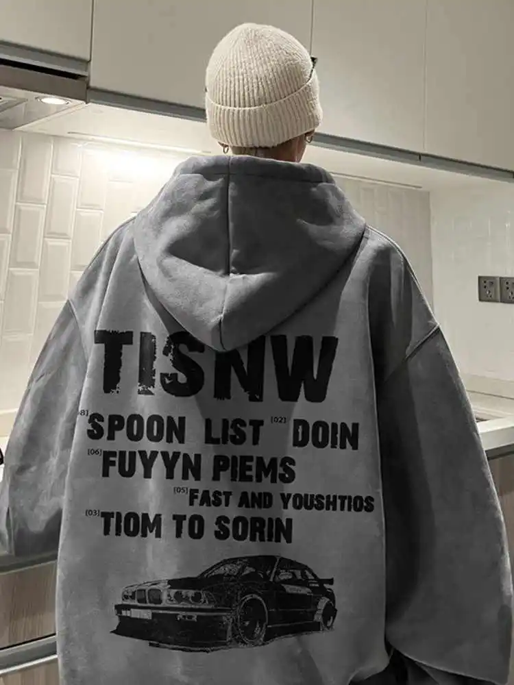 

Мужская толстовка American Sle Heavyweight Hardwearing: модная ретро-куртка из замши для подростков, весна-осень