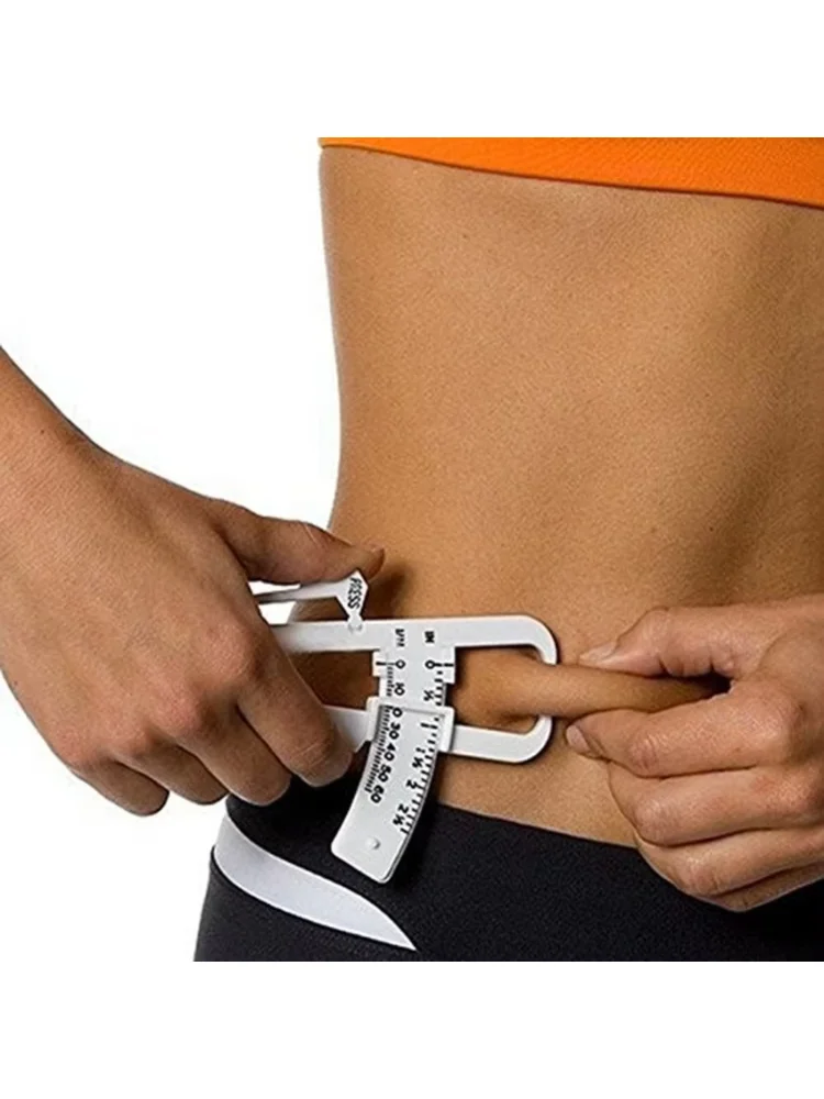1Pcs Crossfit Body Fat Loss Tester Calculator Fitness Caliper Clip Measurement Slim Skin Fold Body Fat Chart Gym Equipment
