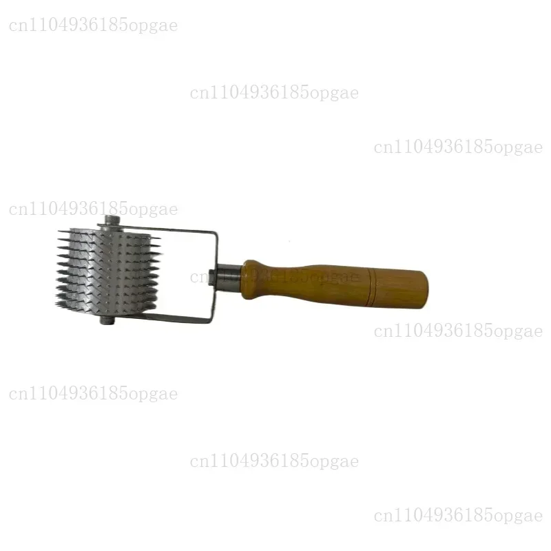 Hand Push Perforated Needle Roller, Barbed Pinhole Roller for Wallpaper, Floor Covering & Coating Air Bubble Removal