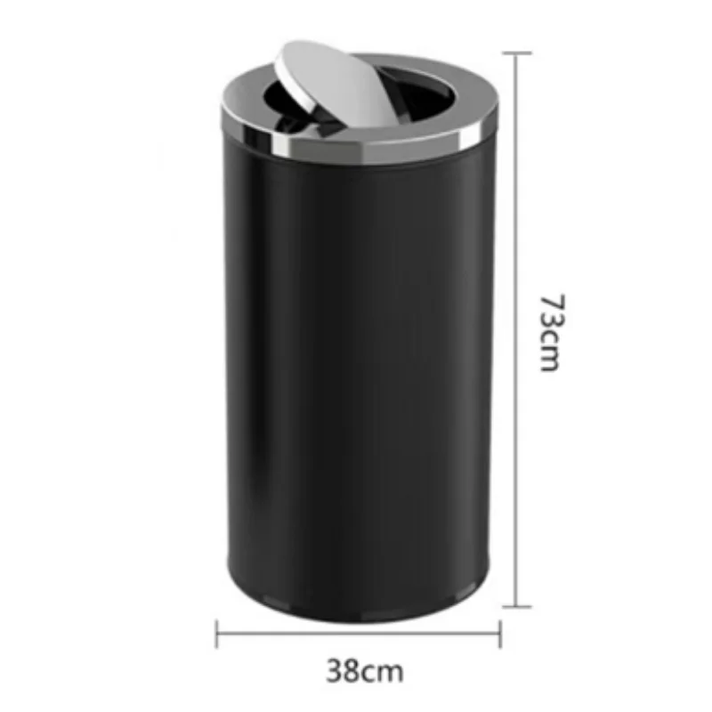 Stainless steel trash bin, hotel, shopping mall, elevator entrance, park, outdoor flip with inner bin