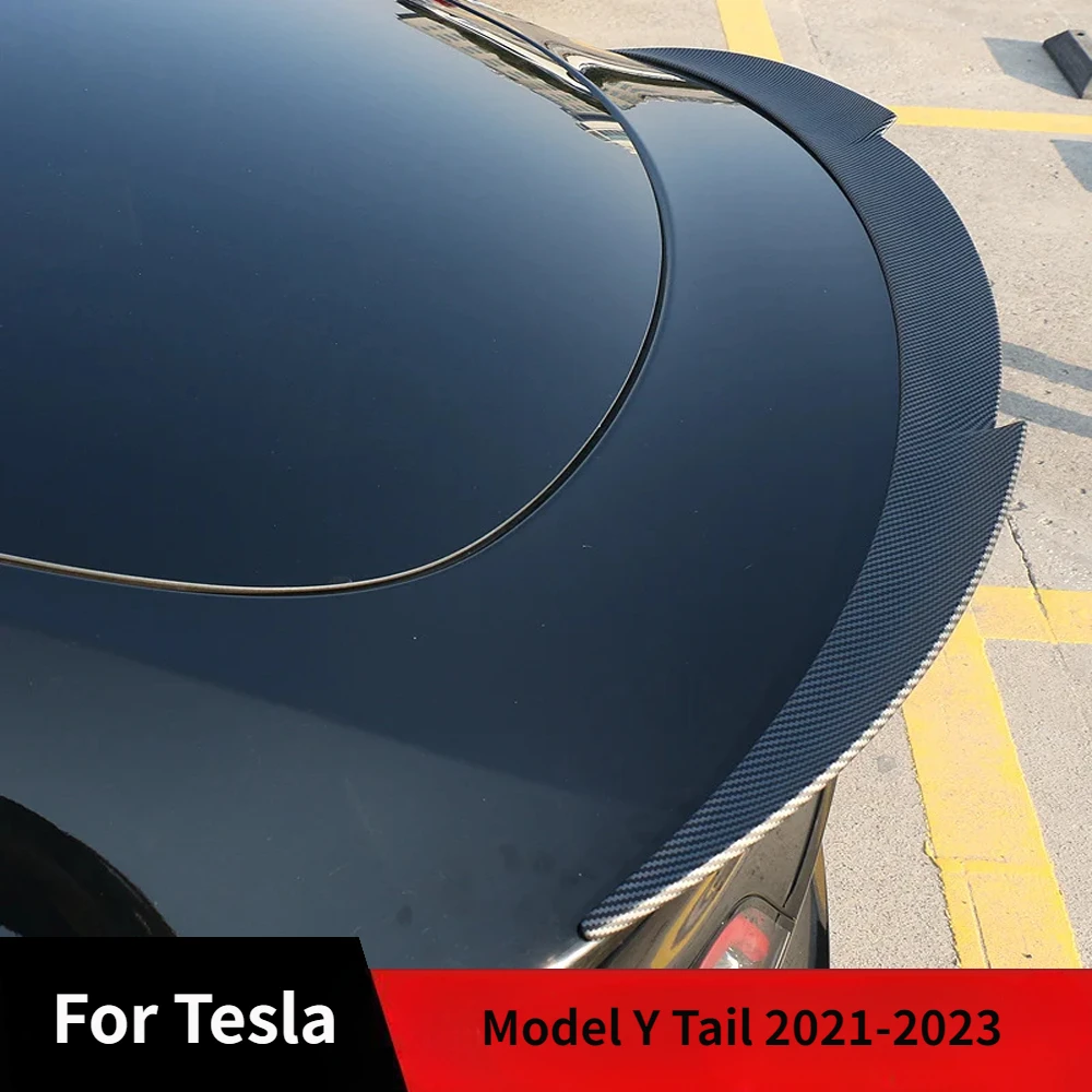 Car Tail Spoile Trunk Lid Spoiler Wing For Tesla Model Y 2021-2023 Punch-Free Installation Car Accessories High Quality