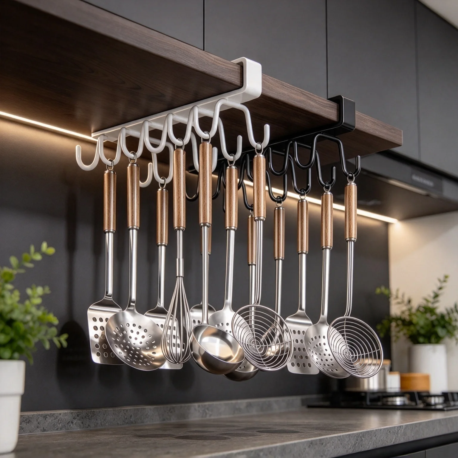 Heavy Duty Punch‑Free Telescopic Pull‑Out Retractable Clothes Rail Cabinet Mount Wardrobe Closet Hanging Storage Organizer