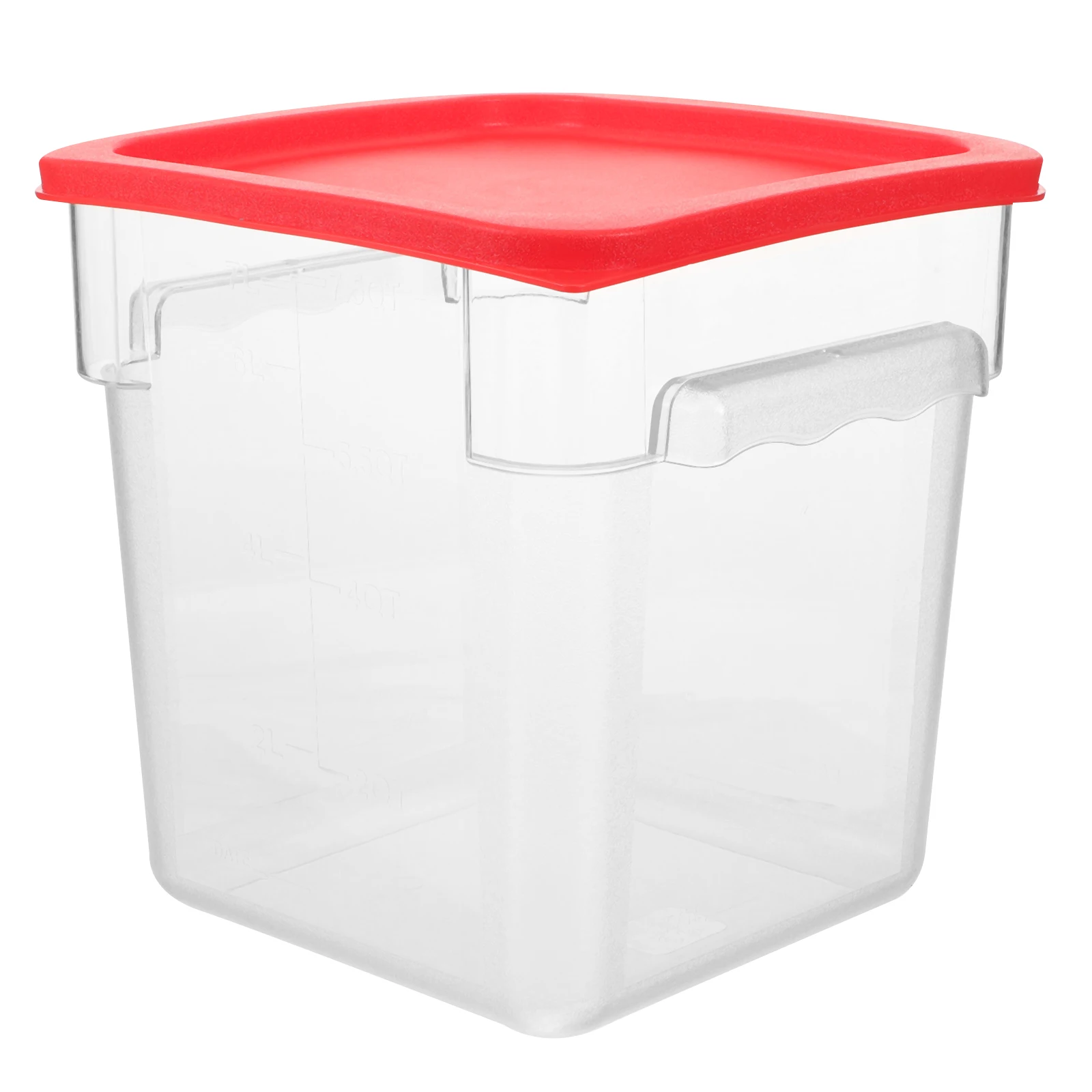 

Square 8L Grade Storage Bucket Lid PC Material Rice Flour Grain Container Brine Bucket Airtight Plastic Bin Tool Room