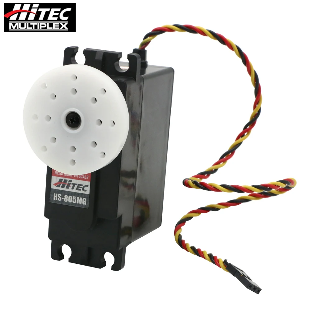 Hitec HS-805MG HS805MG 4.8V-6.0V Nước/Bụi Mega Hộp Số Kim Loại 8Mm Trục Đầu Ra Kép vòng Bi Servo Cho 1/5th Xe Ô Tô