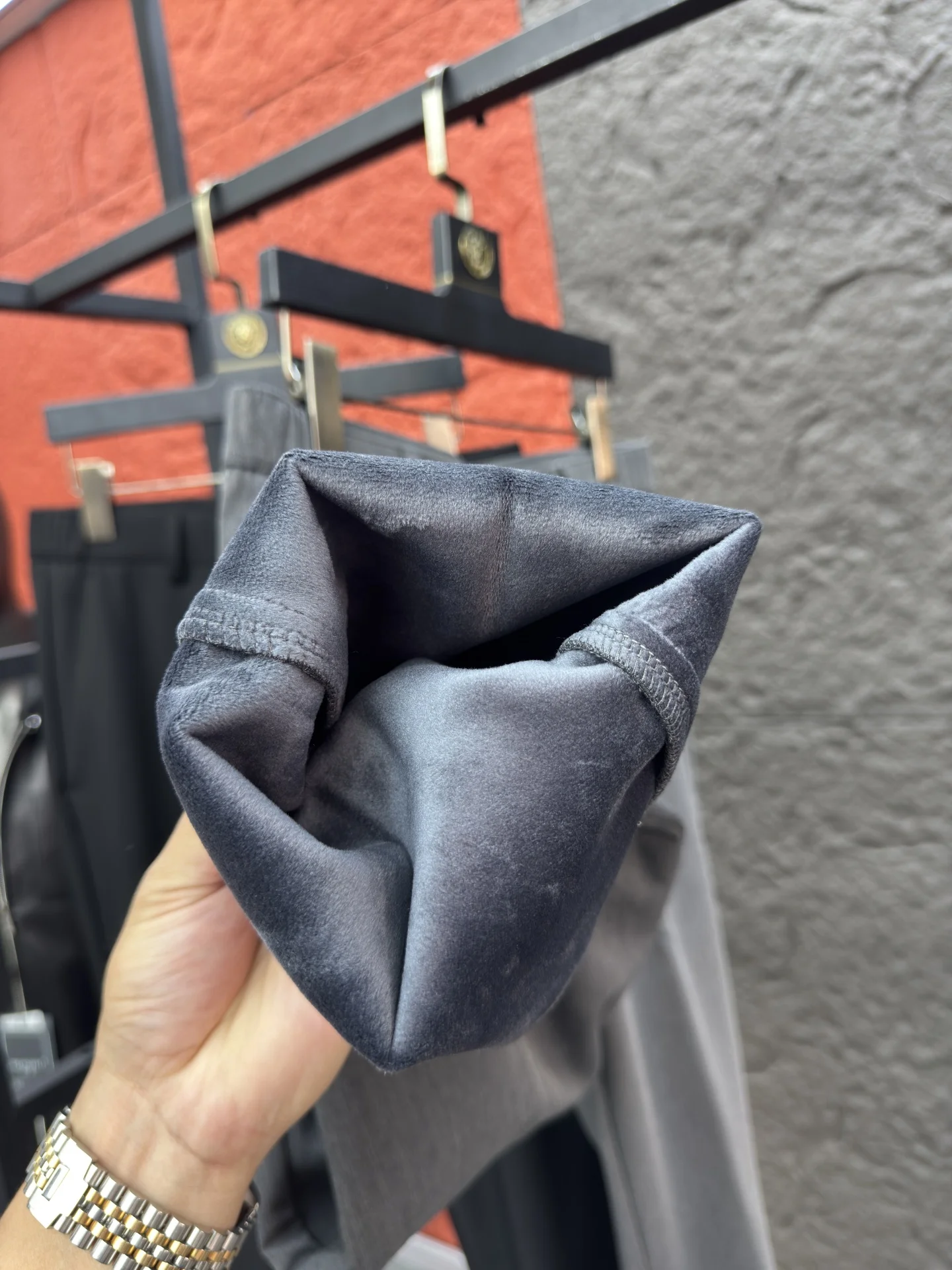 الرجال عادية Thiened Fce اصطف ثلاثية الأبعاد مصممة بناطيل تدفئة مستقيم الساق الترفيه بنطلون ألياف البوليستر منخفضة الخصر سستة