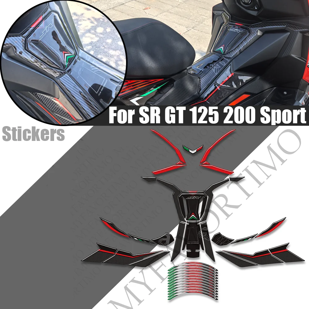 For Aprilia SR GT 125 200 Sport 2025 2026 Replica Body Protector Fairing Shell Fender Moto Accessories Parts Stickers Decals