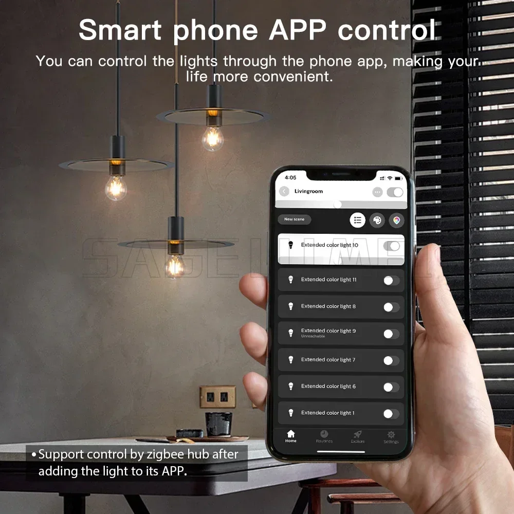 App Voice Control GL-SD-301P ZigBee3.0 Triac AC Dimmer GLEDOPTO Ultra Mini LED Dimmable Push Switch Hu/e Tuya Alexa SmartThings