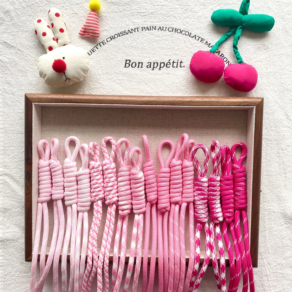 Roman knot dopamine colored mobile phone rope bag hanging fashion DIY handmade hanging decoration woven pendant wholesale
