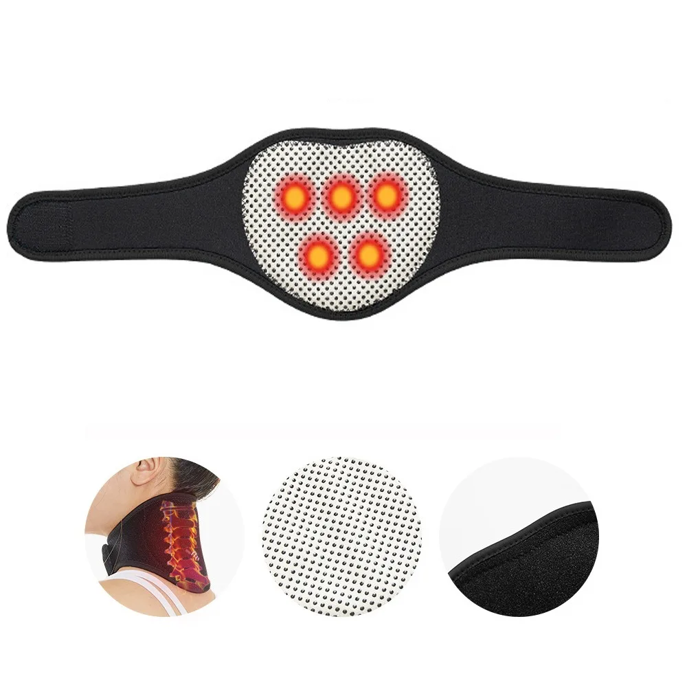 

Portable Self-Heating Neck Brace Spontaneous Heat Magnetic Cervical Pillow Soft Adjustable Fit Magnetic Neck Support