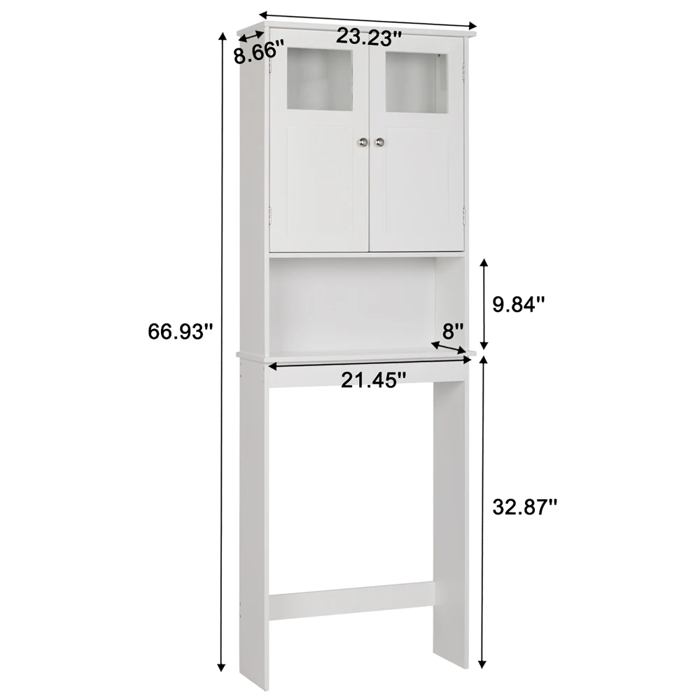 FCH Double Doors Bathroom Cabinet White